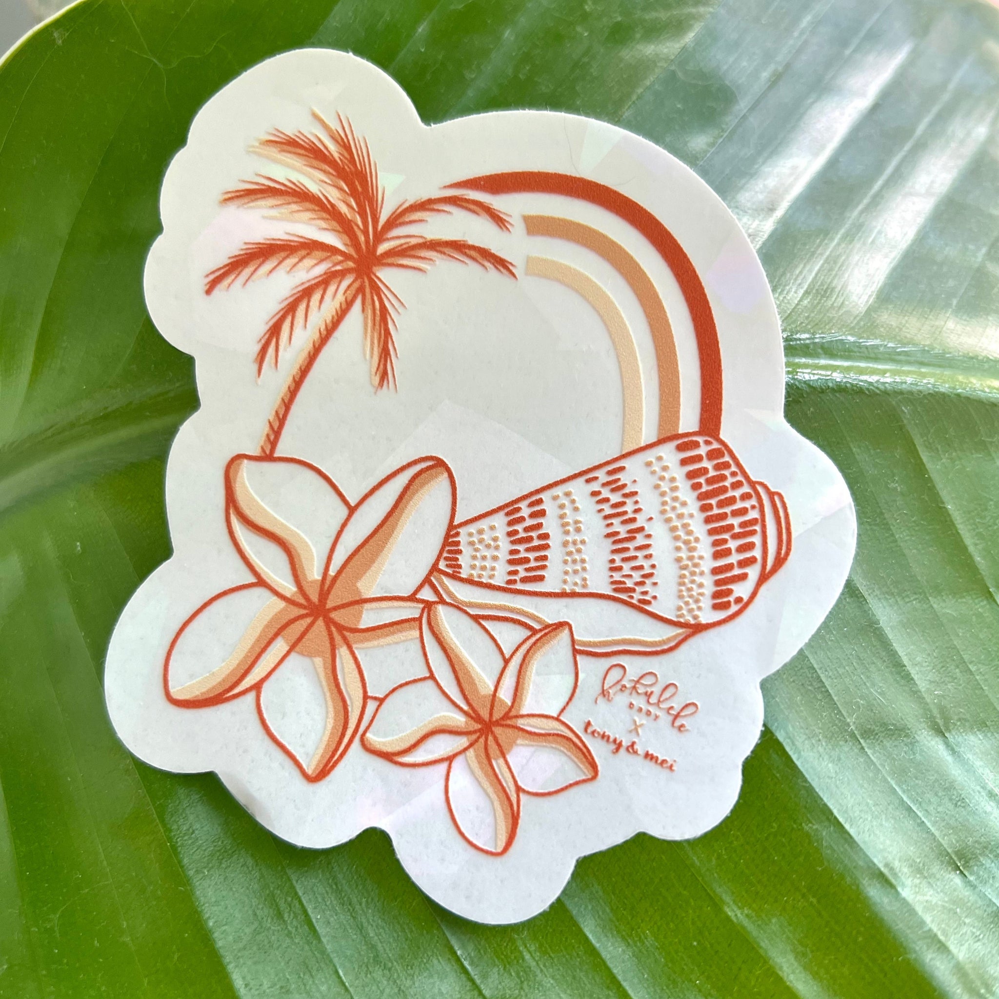 Rainbow Maker Suncatcher Decal - Sunset Shells