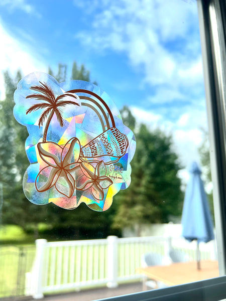 Rainbow Maker Suncatcher Decal - Sunset Shells