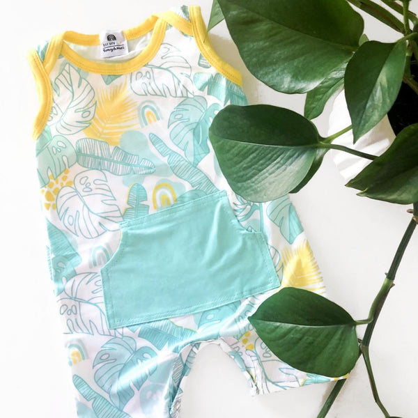 Tank Shorty One Piece - Tropical Doodle -Aloha Playwear