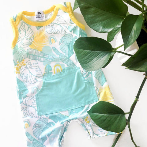 Tank Shorty One Piece - Tropical Doodle -Aloha Playwear