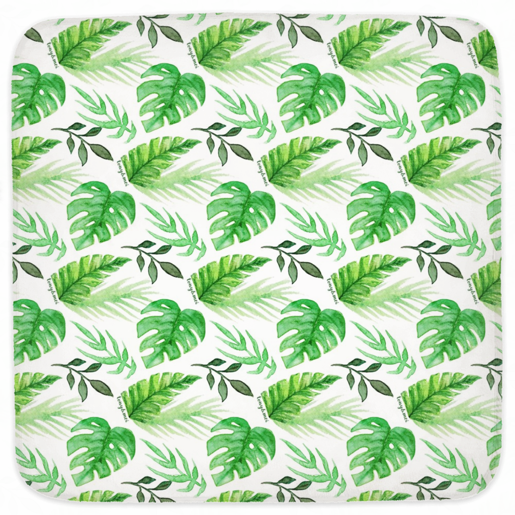 Palm Leaf - Hooded Baby Towel