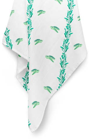 Ultra Soft Bamboo Muslin Blanket - Honu