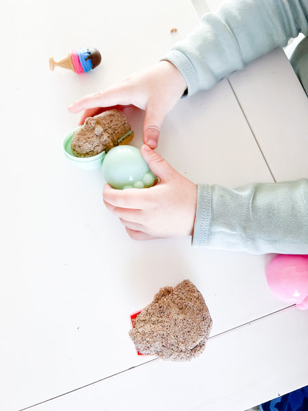 Sensory Play Dough & Magic Sand Jars