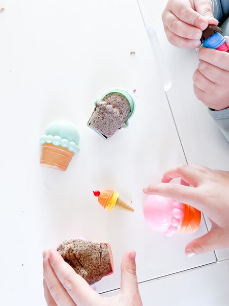 Sensory Play Dough & Magic Sand Jars