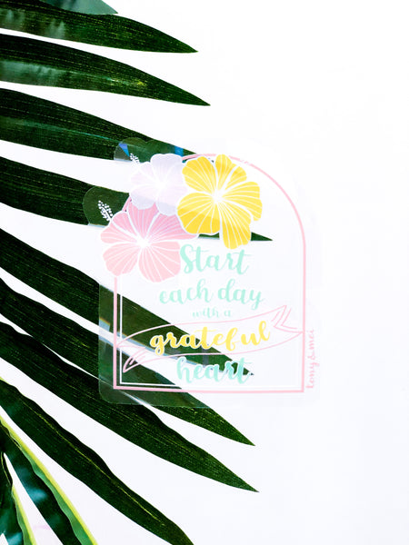 Rainbow Maker Suncatcher Decal - Grateful Heart