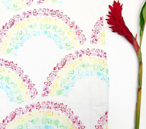 Ultra Soft Bamboo Muslin Blanket - Recipe for a Rainbow