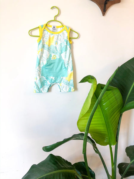 Tank Shorty One Piece - Tropical Doodle -Aloha Playwear
