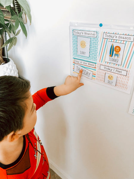 DIY Morning Board & Calender Printable - Nautical