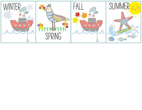 DIY Morning Board & Calender Printable - Nautical
