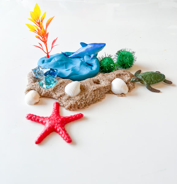 Sensory Play Dough & Magic Sand Jars