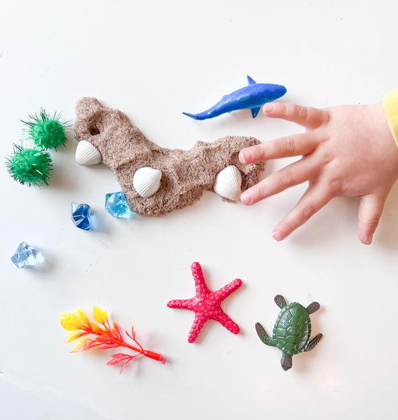 Sensory Play Dough & Magic Sand Jars