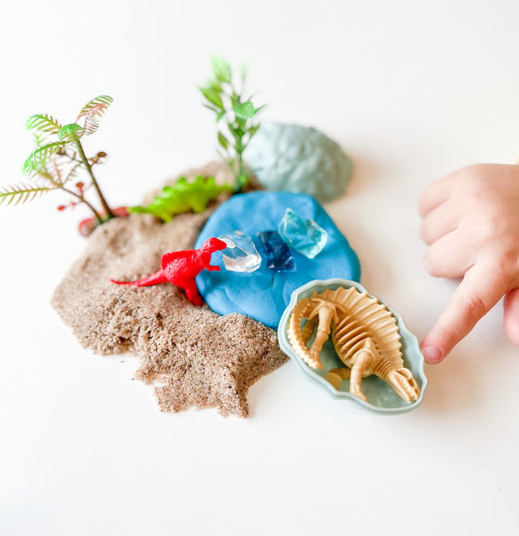 Sensory Play Dough & Magic Sand Jars