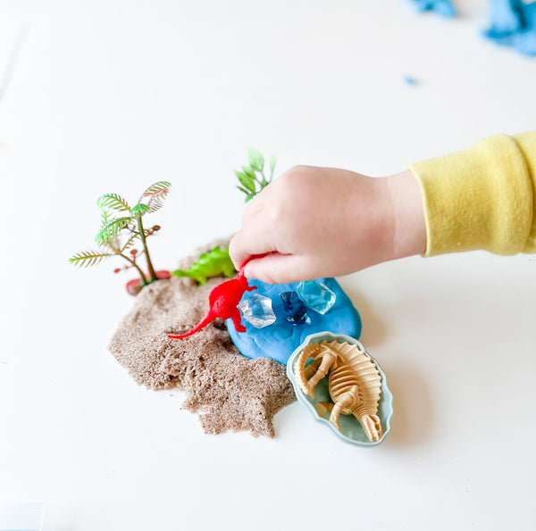 Sensory Play Dough & Magic Sand Jars