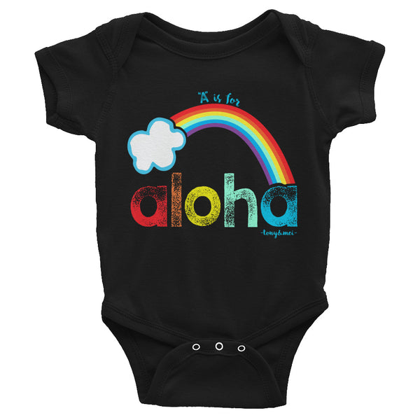 A is for Aloha Infant Bodysuit- White or Black