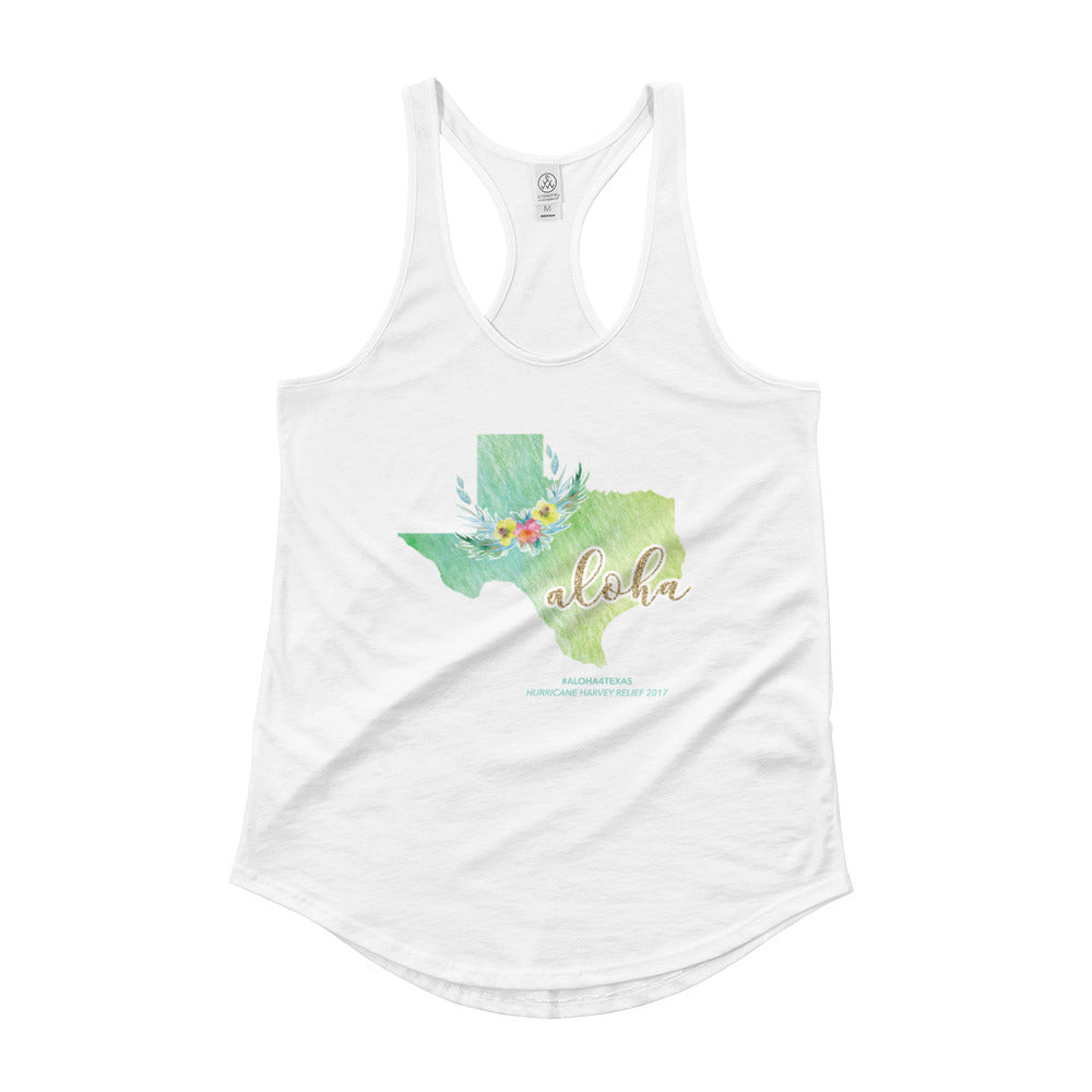 B E N E F I T COLLECTION: #ALOHA4TEXAS Womens' Shirttail Tank