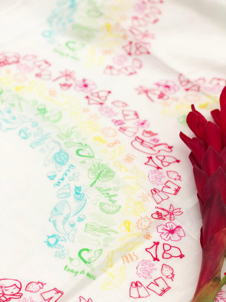 Ultra Soft Bamboo Muslin Blanket - Recipe for a Rainbow